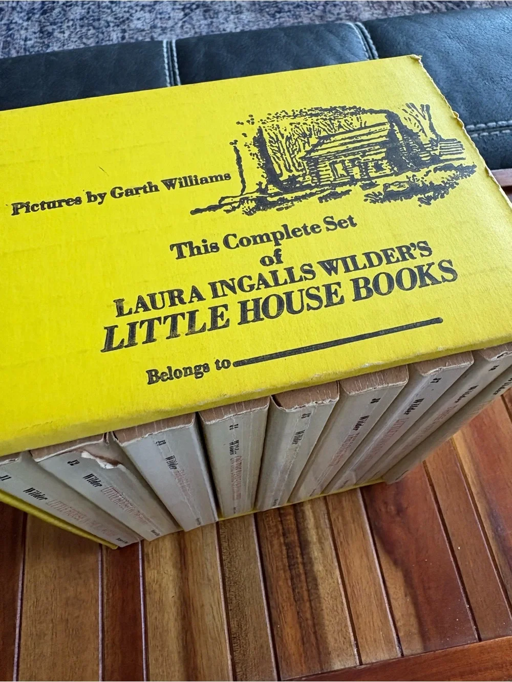 Little House On The Prairie Box Set Complete Series 9 Books Yellow Vintage